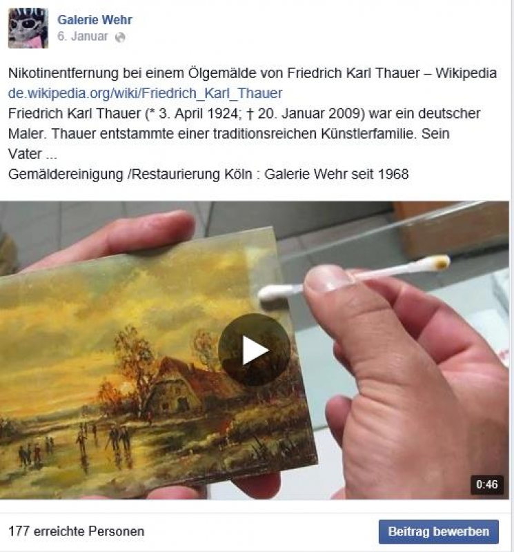 Friedrich Karl Thauer Gemäldereinigung