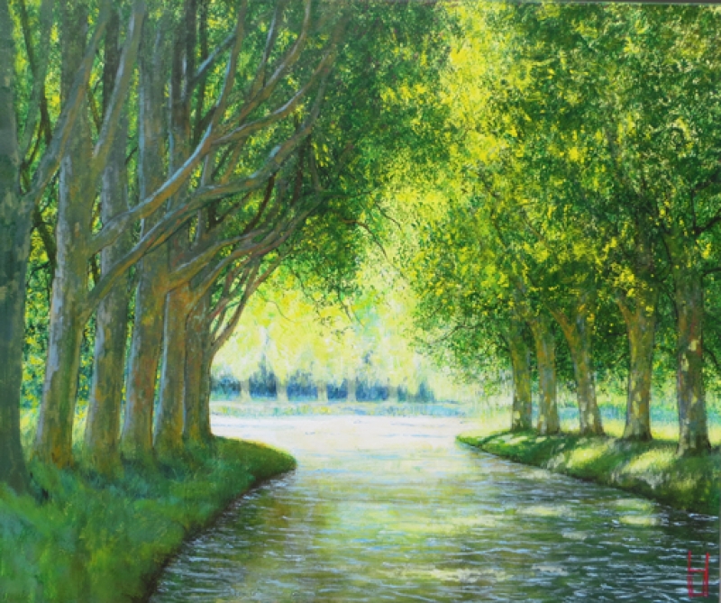 Uwe Herbst Canal im Frühling