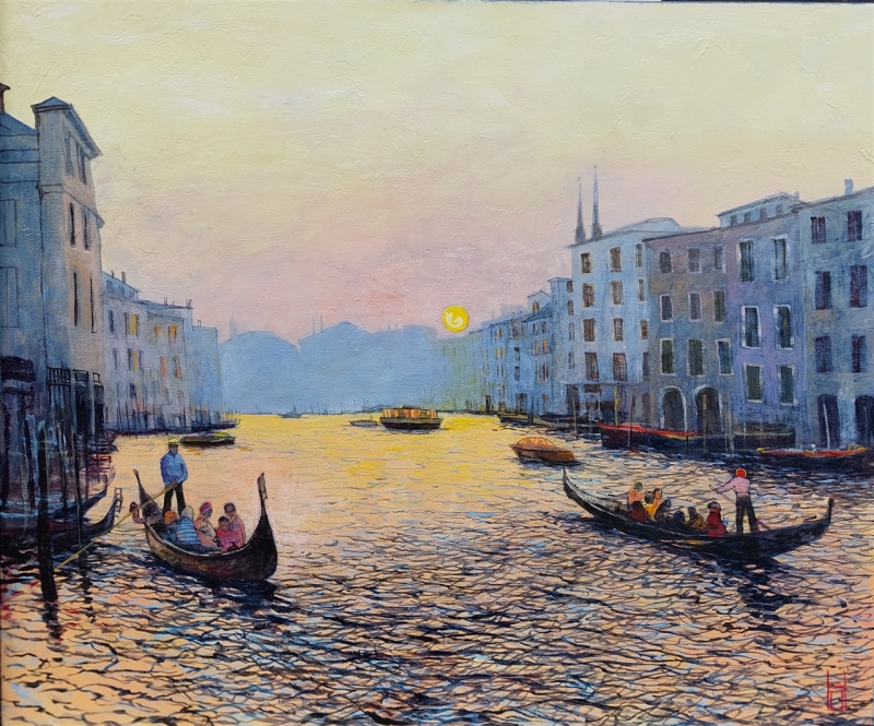 Sonnenuntergang in Venedig