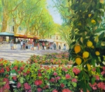 kleiner Zitronenbaum Blumenmarkt in Aix en Provence Uwe Herbst