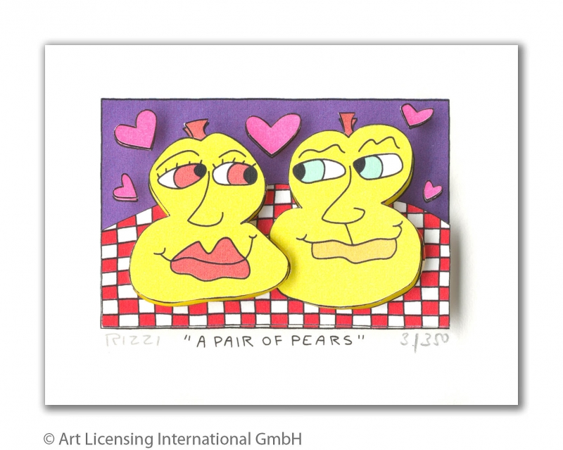 James Rizzi - RIZZI10245 a pair of pears