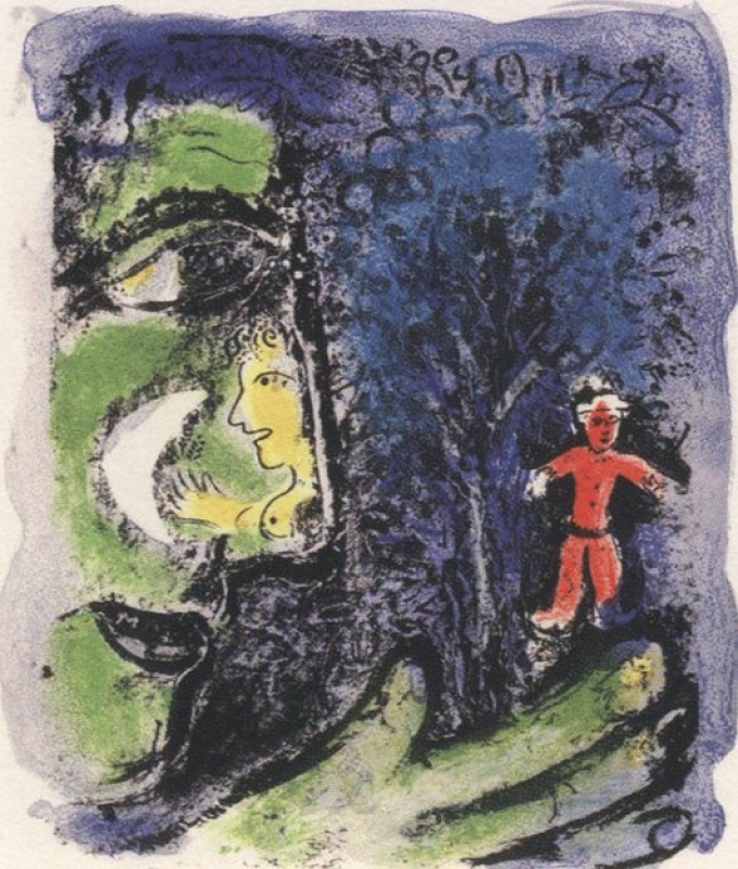 Marc Chagall Profil und rotes Kind