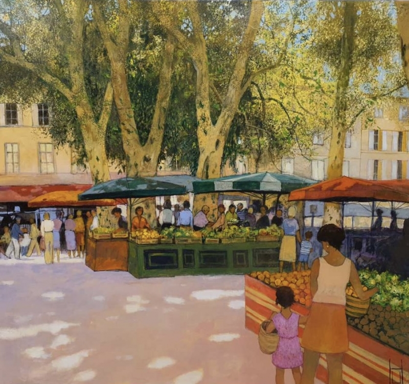 Uwe Herbst - Markt in Avignon