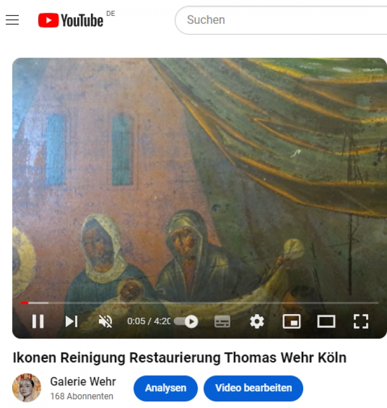 Köln Düsseldorf Bonn Bilderreinigung - Ikonenrestaurierung