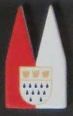 Dom rotwei� mit Wappen
