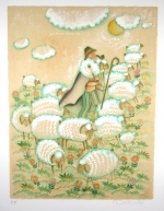 Francoise Deberdt Sch�fer und Schafe nr 210