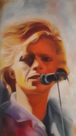 David Bowie am Micro